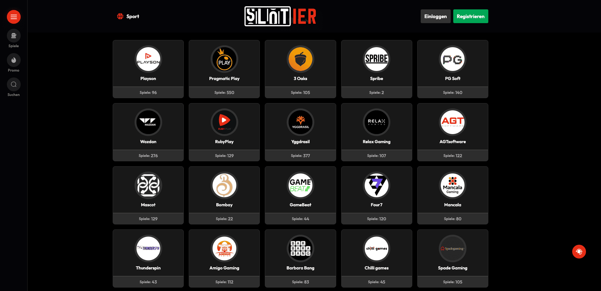 Slotier softwareanbieter
